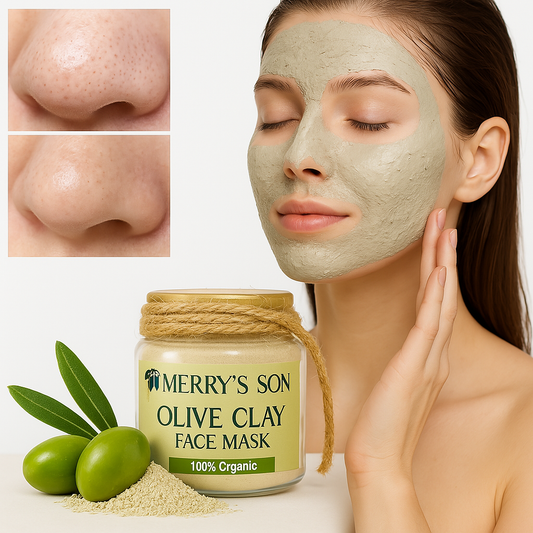 Olive Clay Face Mask – The Ultimate Organic Detox for Radiant Skin - Merry’s Son
